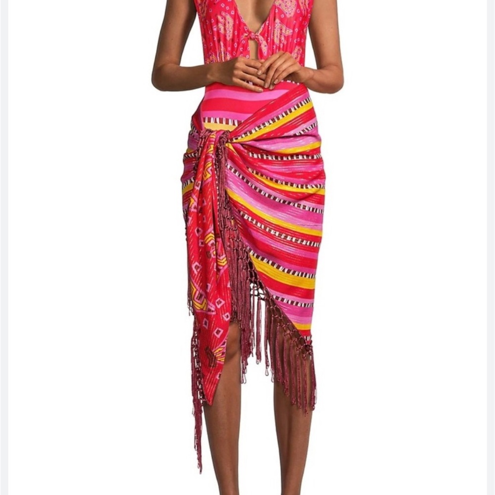 NWT Farm Rio Lucy One Piece swimsuit with matching sarong